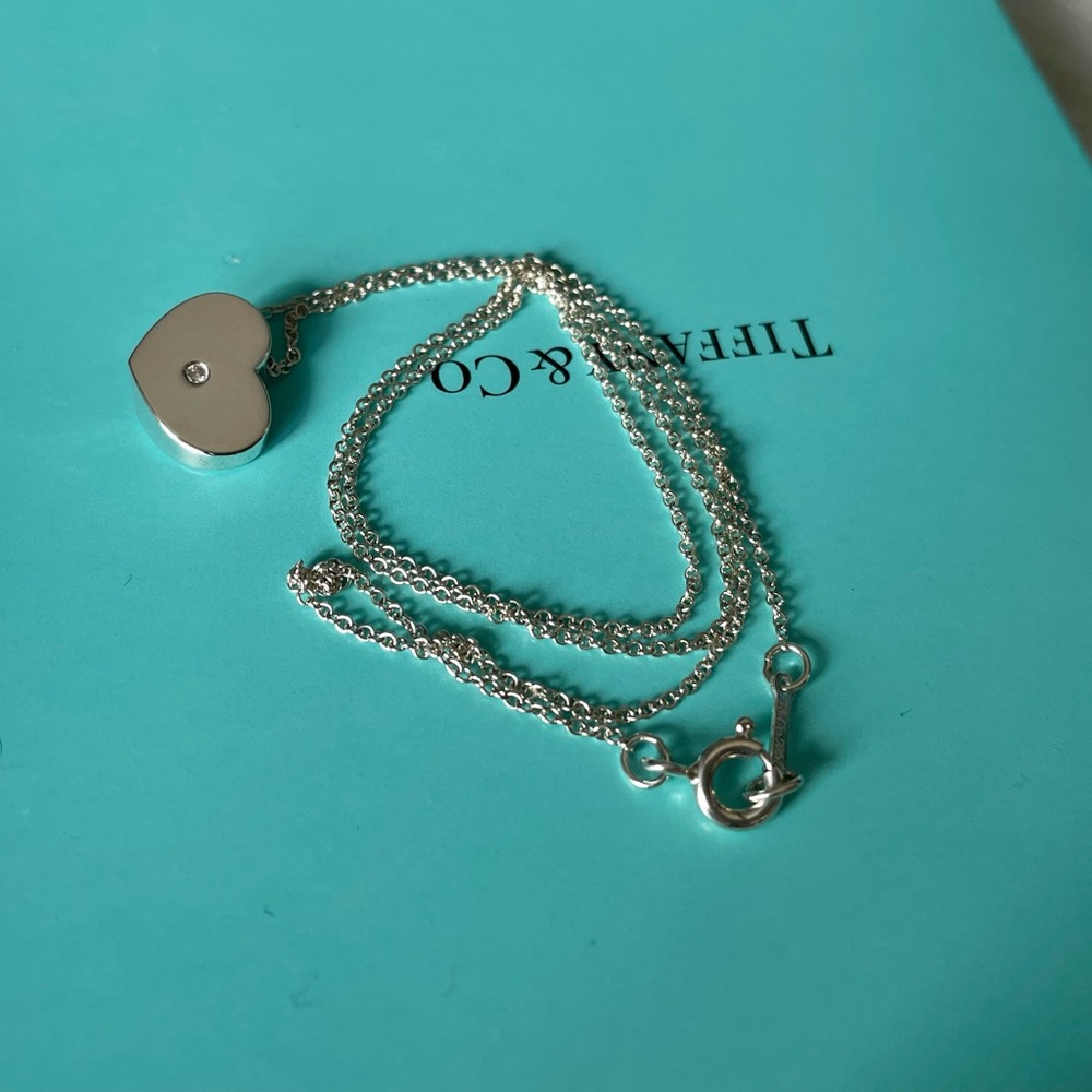 Tiffany and Co. Modern Heart Diamond Necklace